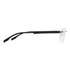 Sirts Grey Black Metal Rimless Rectangular Light Weight AD1046 - Lens Caravan
